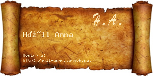 Hüll Anna névjegykártya